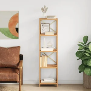 Grow Your Homes 5-Tier Solid Oak Shelf